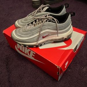 Air max 97 silver bullets womens size 7.5